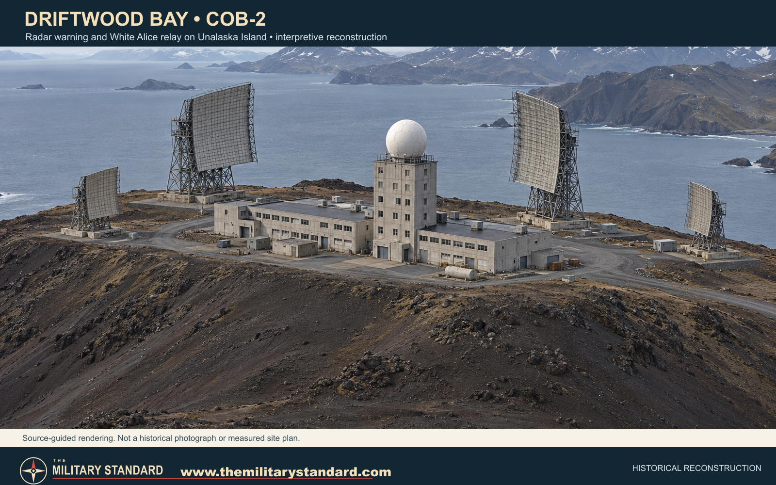 Reconstruction of Driftwood Bay Air Force Station radar and White Alice antennas