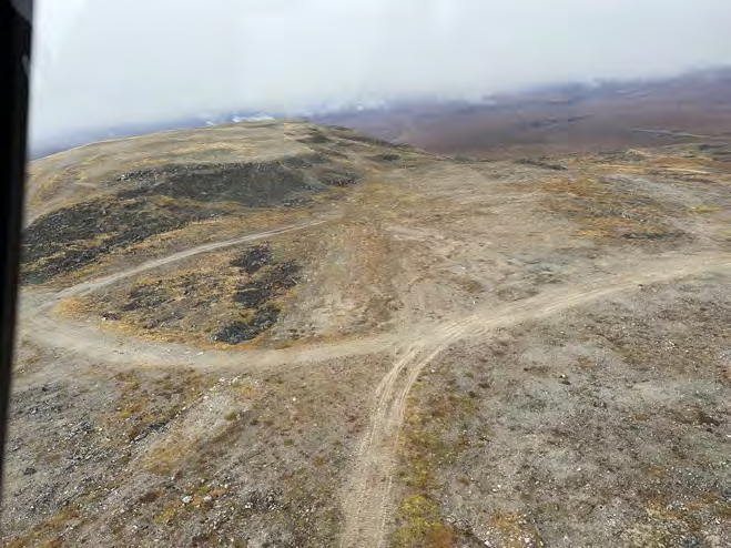 Aerial oblique photograph of Granite Mountain Upper Camp after demolition in 2023