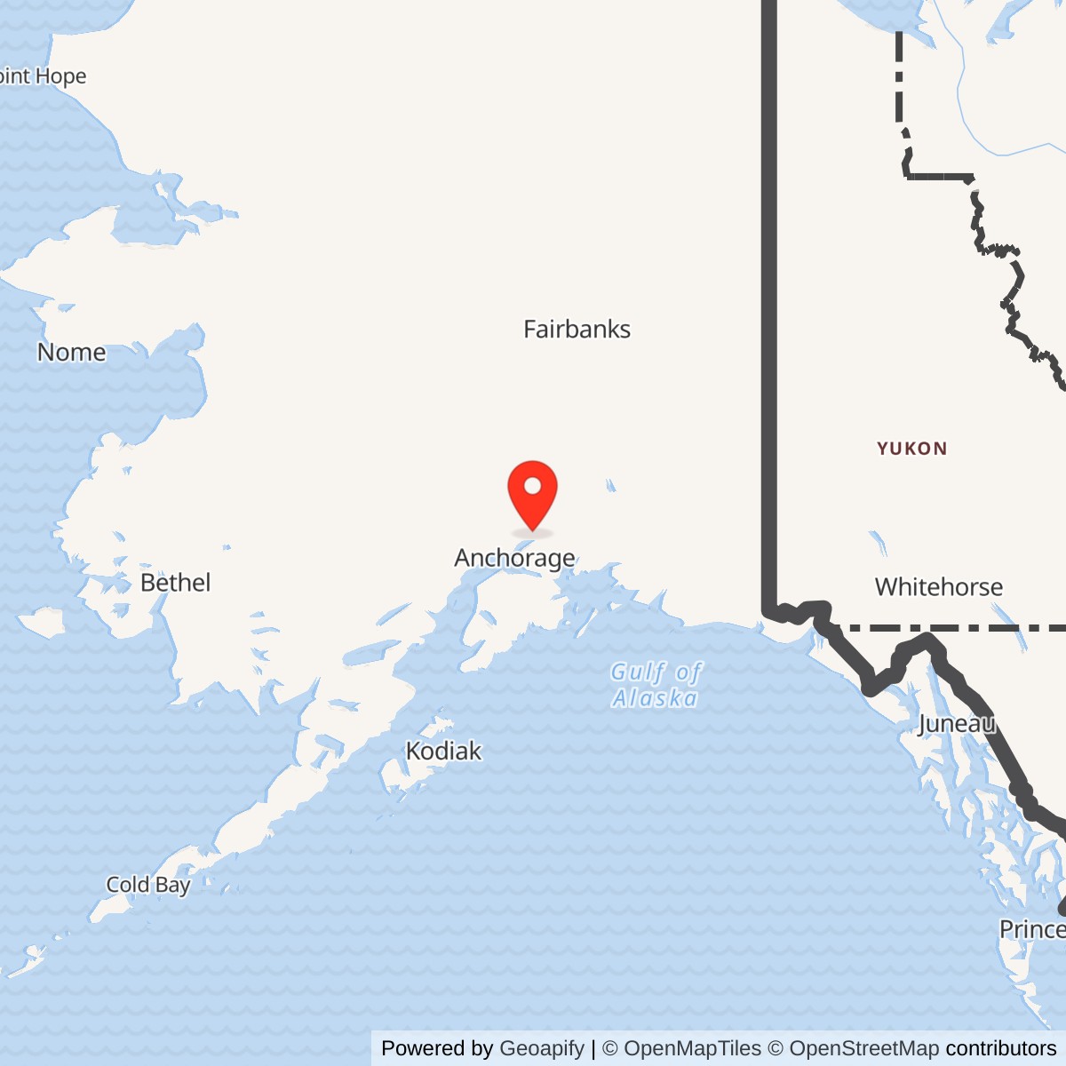 Map showing location of Neklasson Lake White Alice Communications Site, Alaska