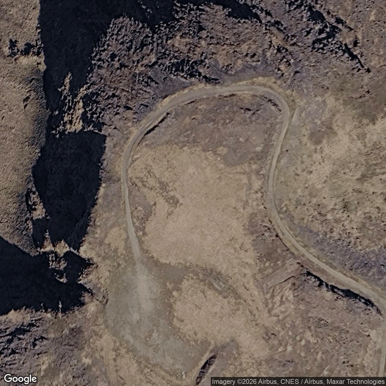 Current Google Satellite Image of Nikolski Air Force Station / Nikolski Radio Relay Station, Alaska