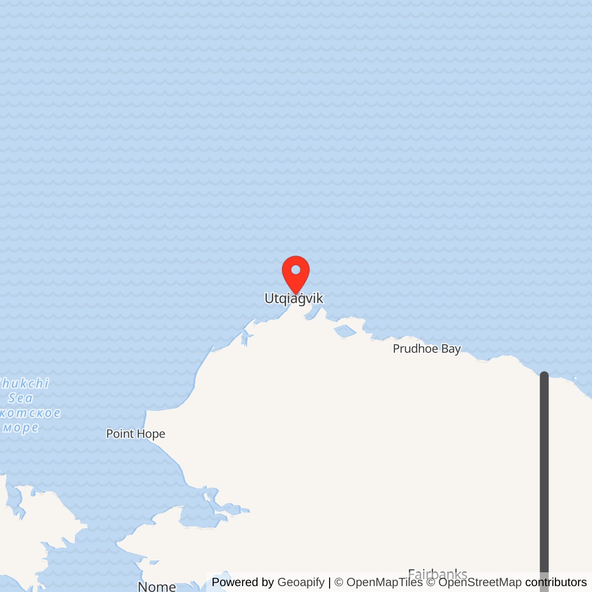 Map showing location of Point Barrow DEW Line Main Station / Long Range Radar Site, Alaska