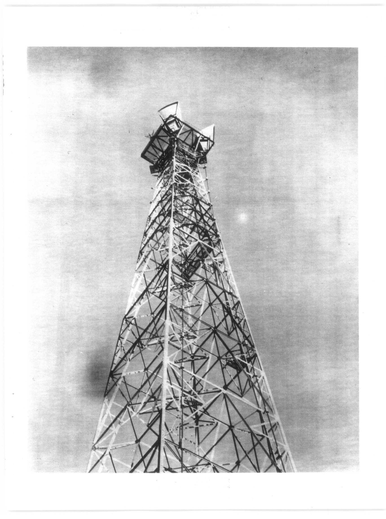 Historical TD-2 microwave tower at Soldotna, representative of the equipment class but not Delta Junction