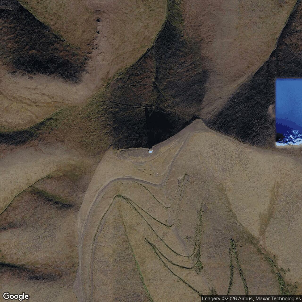 Current Google Satellite Image of Sparrevohn Air Force Station / Sparrevohn Long Range Radar Site, Alaska