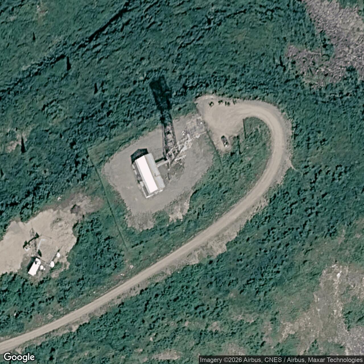 Current Google Satellite Image of Tahneta Pass Radio Relay Station, Alaska