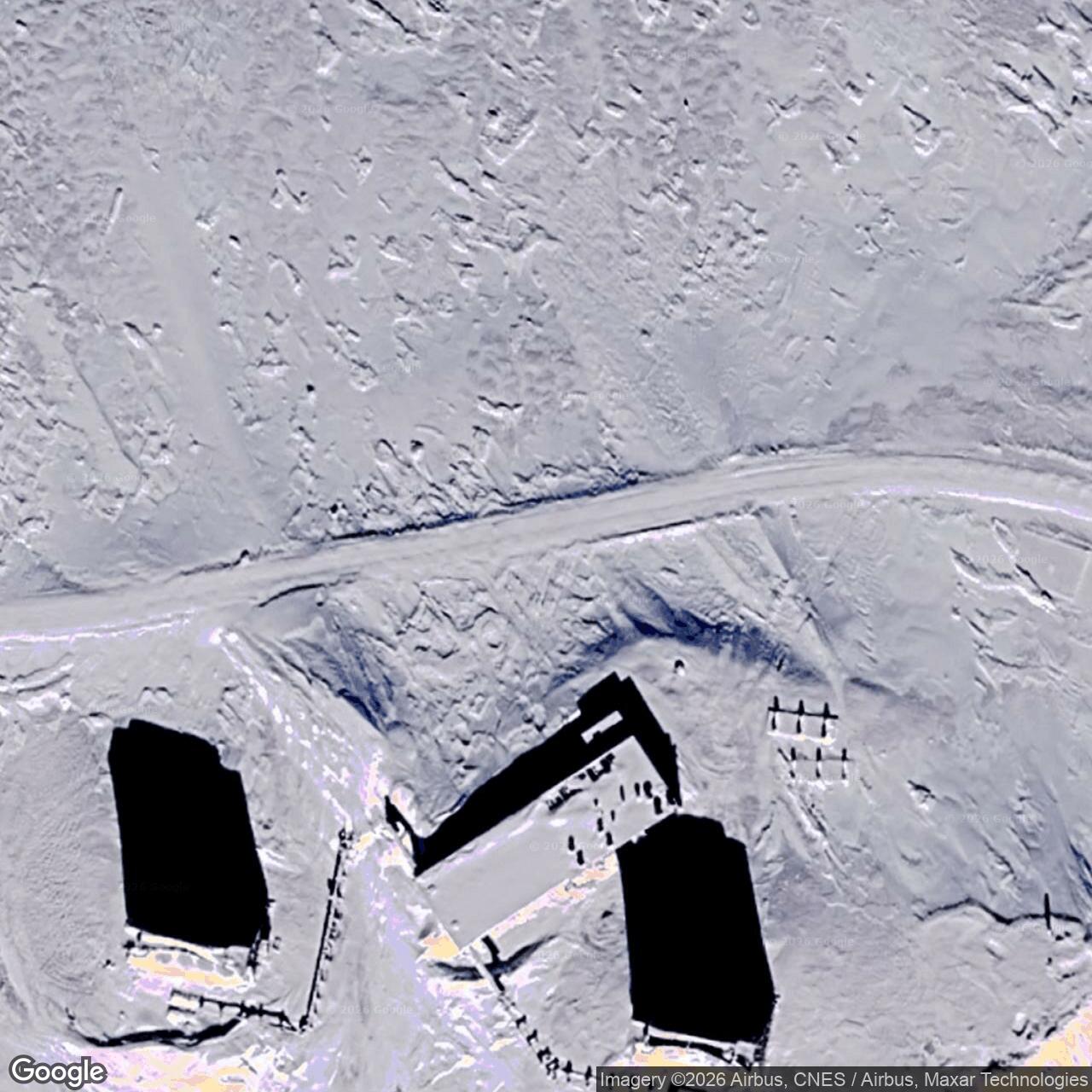 Current Google Satellite Image of Tin City White Alice Communications Site, Alaska