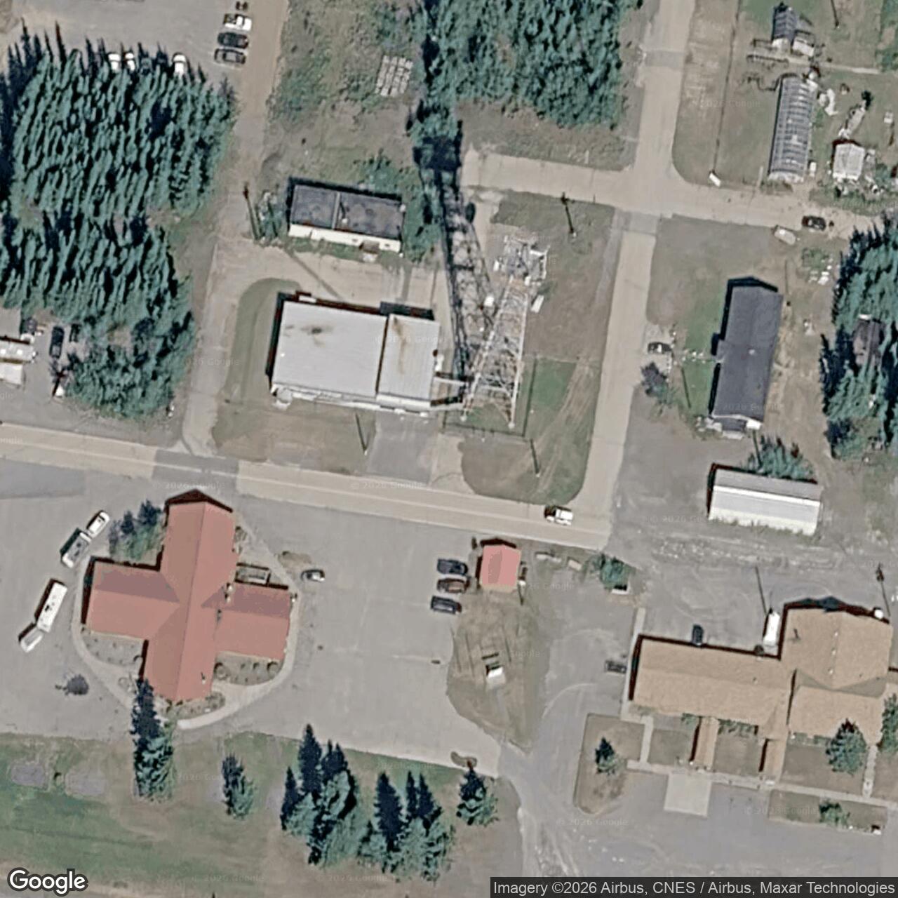 Current Google Satellite Image of Tok Junction Radio Relay Station, Alaska