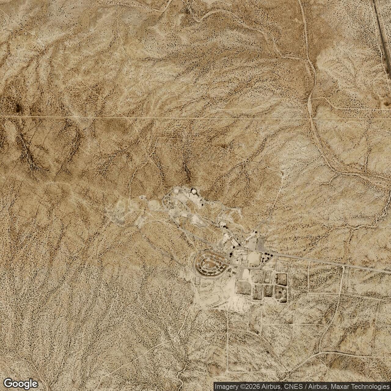 Current Google Satellite Image of Boron Air Force Station, California
