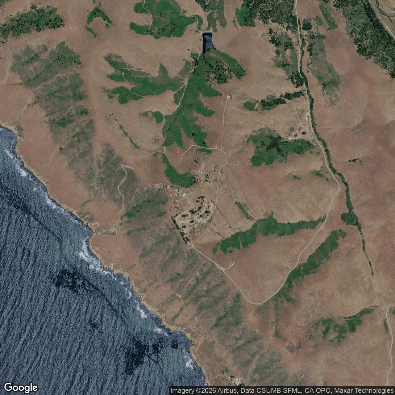 Current Google Satellite Image of Cambria Air Force Station, California
