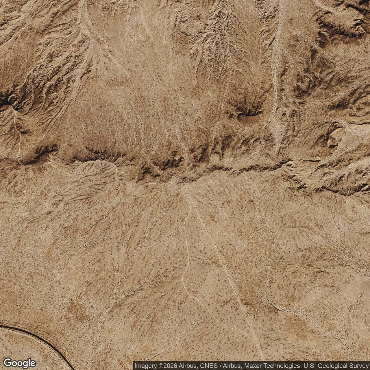 Current Google Satellite Image of Coyote Wells Gap Filler Annex / P-76D / Z-76D, California