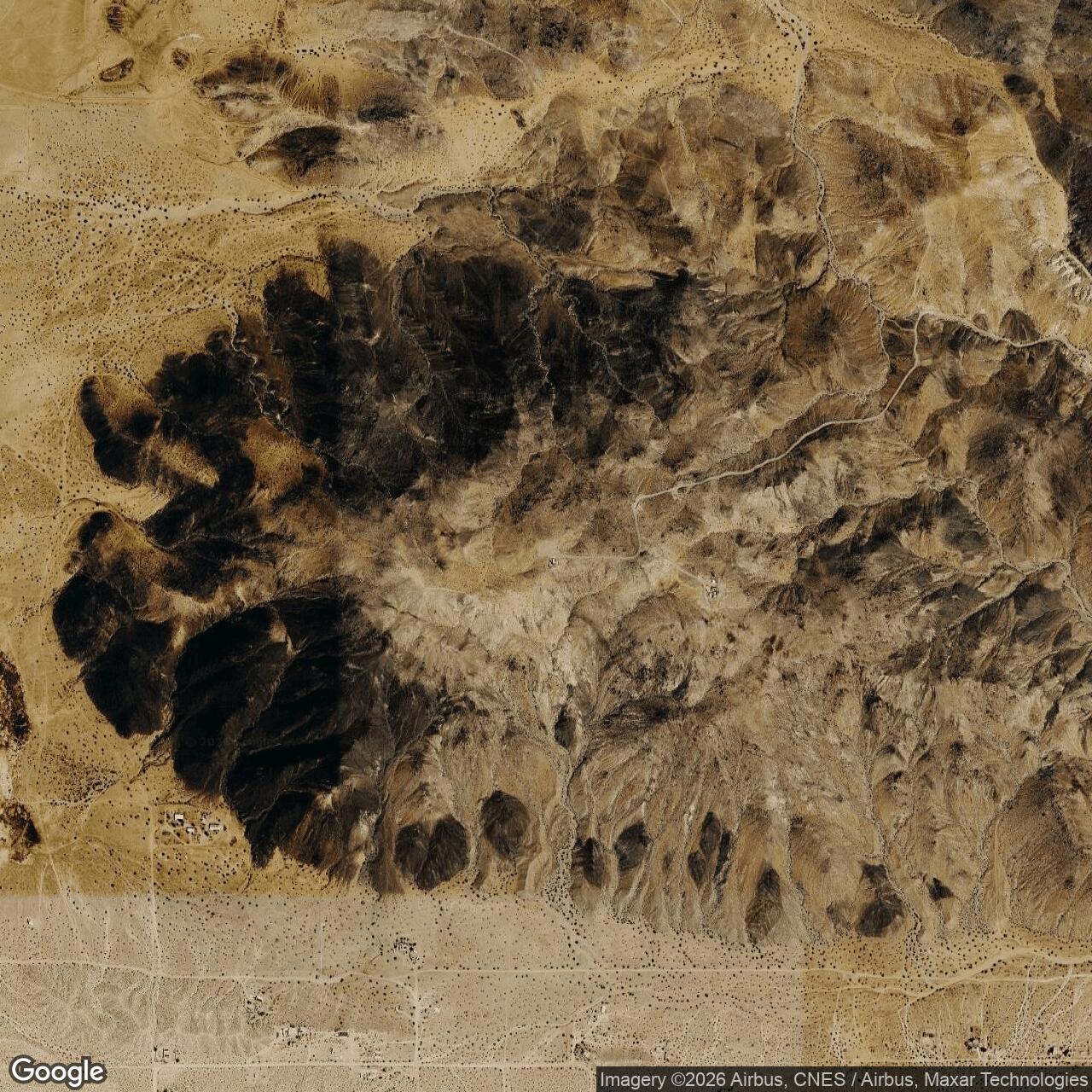 Current Google Satellite Image of Joshua Tree Gap Filler Annex / P-76F / P-59C, California
