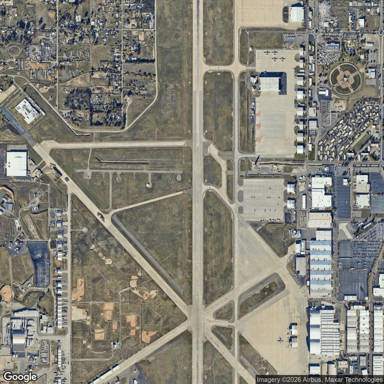 Current Google Satellite Image of McClellan Air Force Base, California