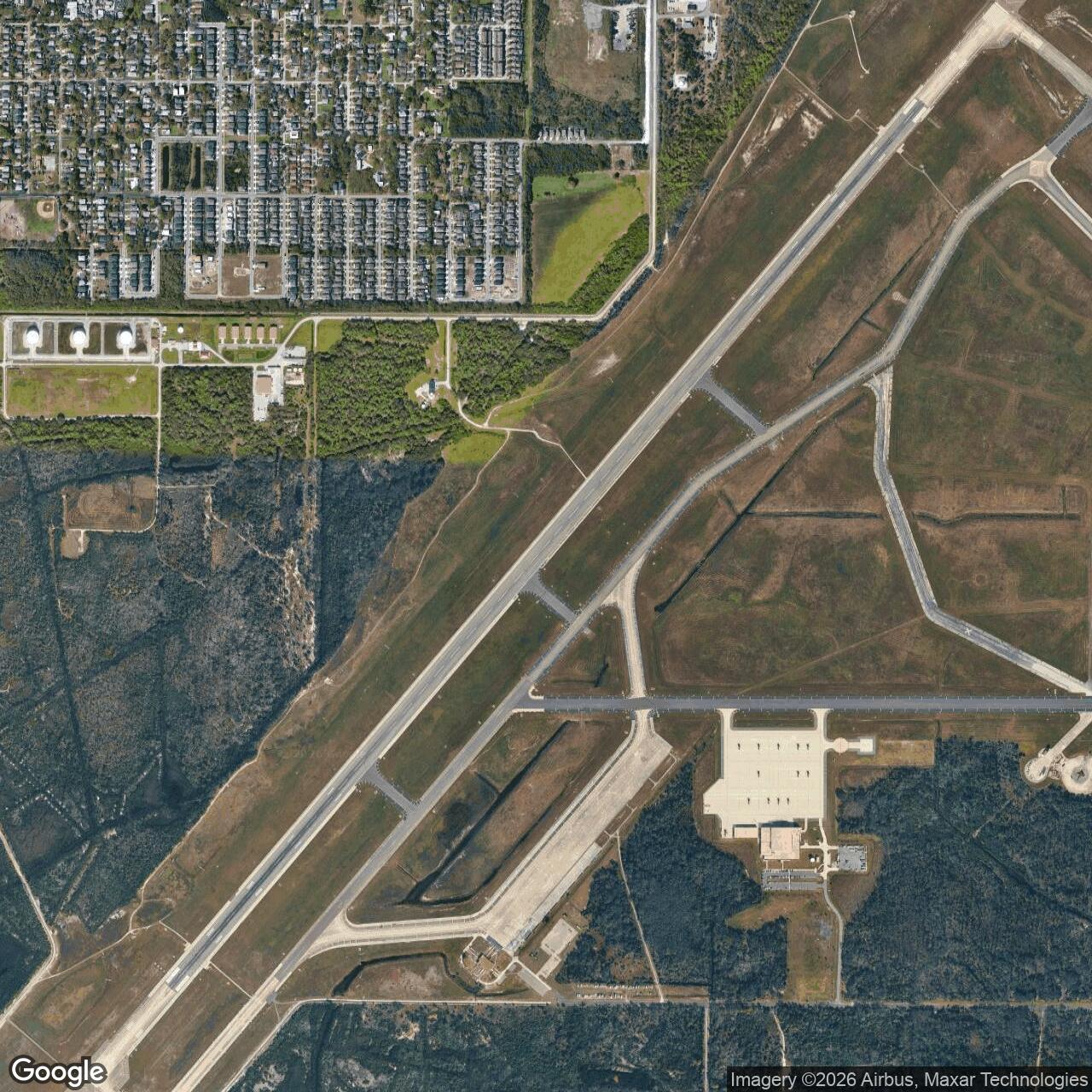Current Google Satellite Image of MacDill Air Force Base, Tampa Florida