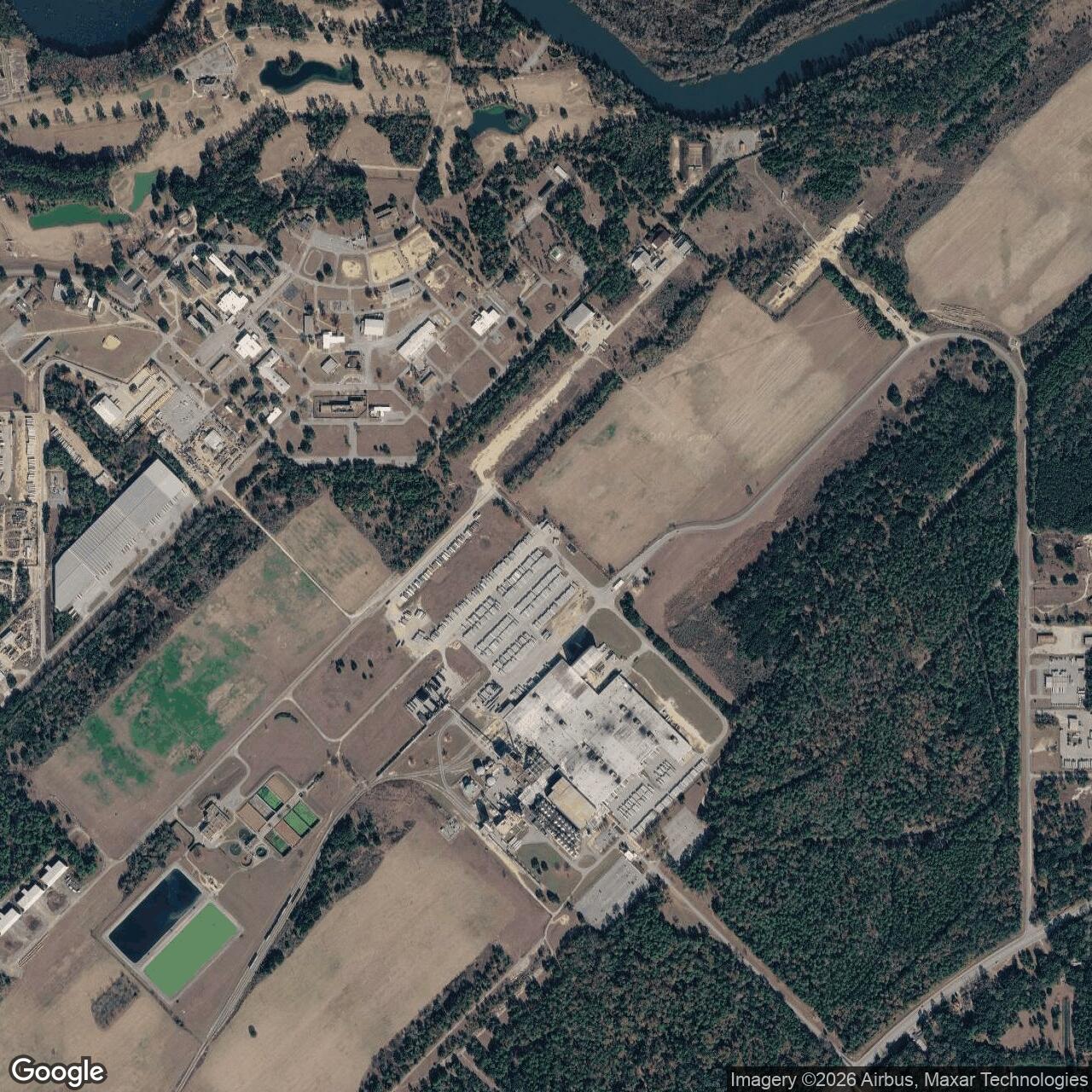 Current Google Satellite Image of Turner Air Force Base, Georgia