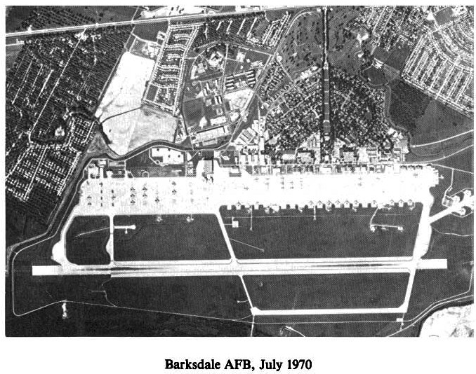 Historic Aerial Photo of Barksdale Air Force Base 1970