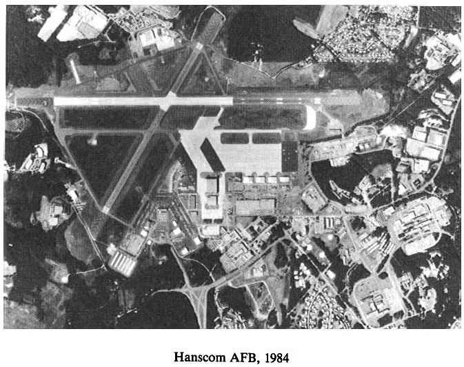 Historic Aerial Photo of Hanscom Air Force Base 1984