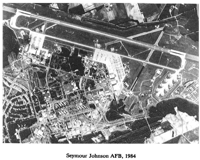 Historic Aerial Photo of Seymour Johnson Air Force Base 1984