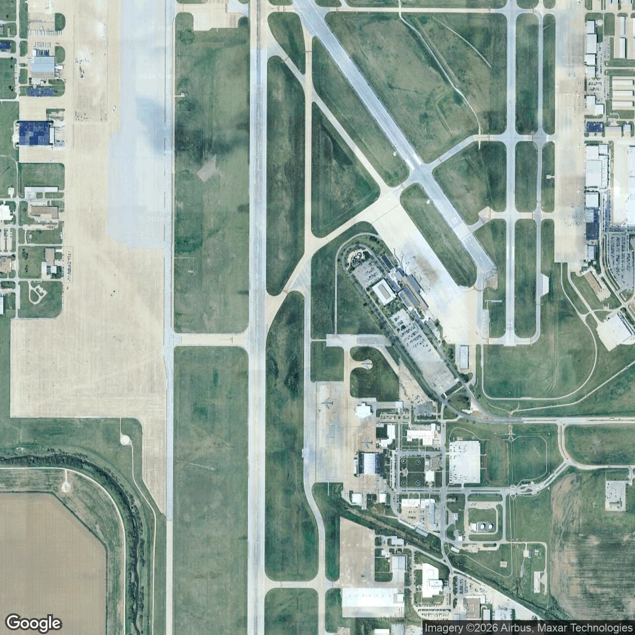 Current Google Satellite Image of Lincoln Air Force Base