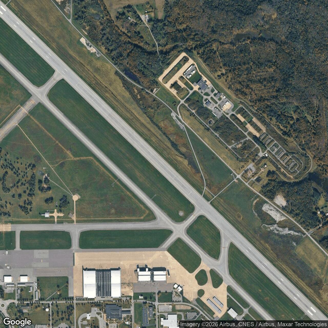 Current Google Satellite Image of Griffiss Air Force Base, New York