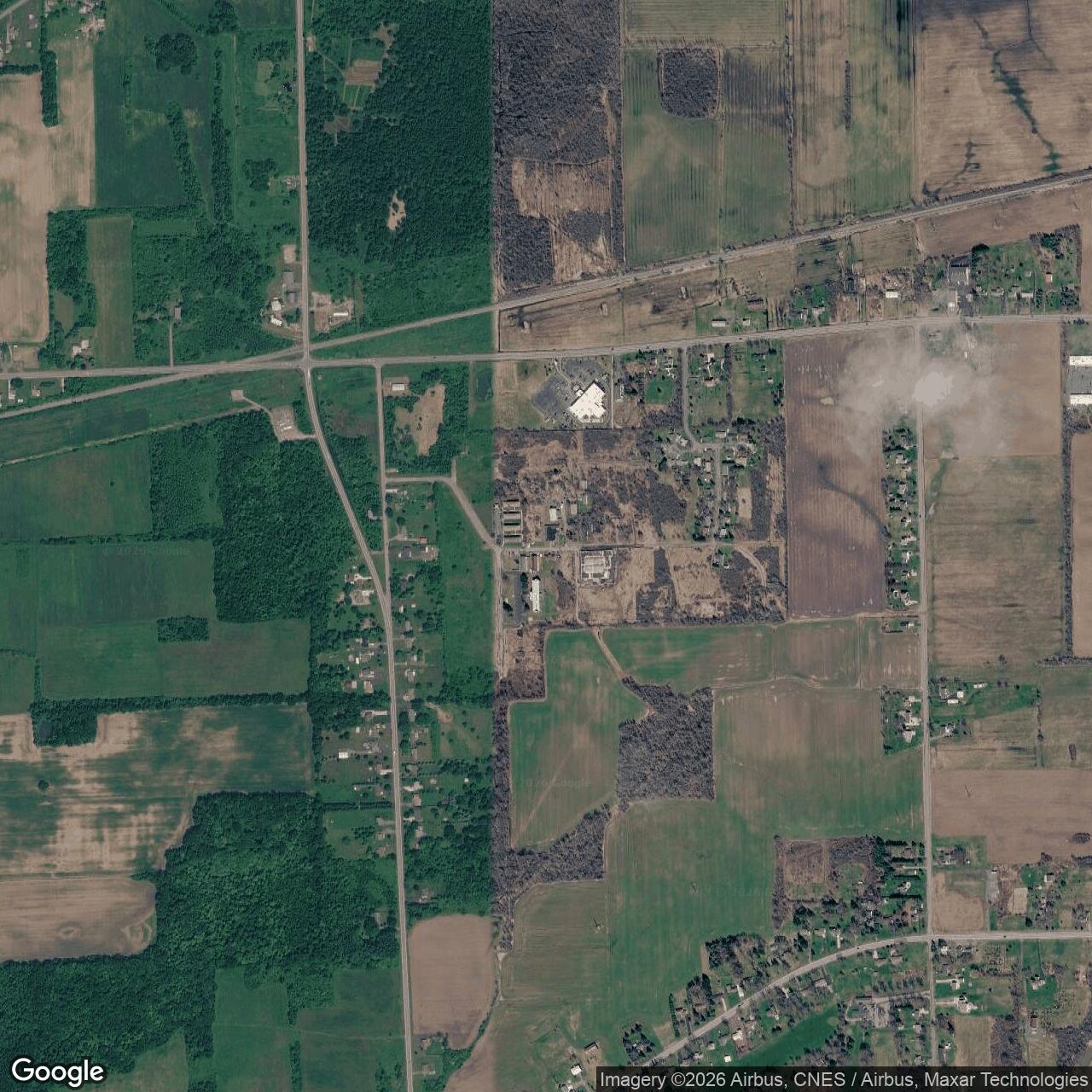 Current Google Satellite Image of Lockport Air Force Station, New York