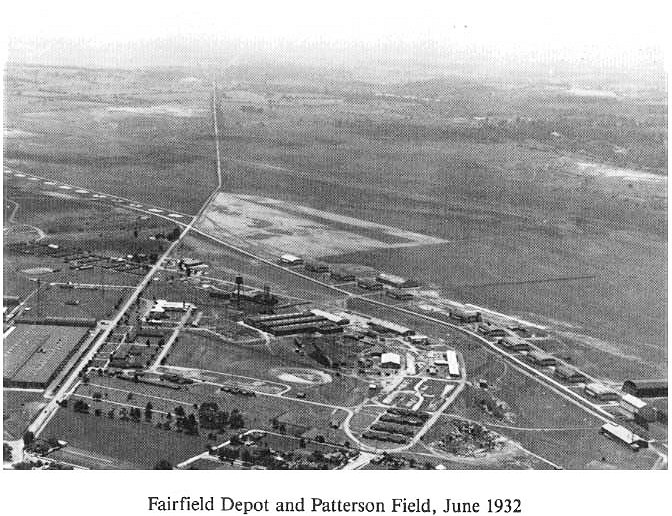 Historic Aerial Photo of Fairfield Depot and Patterson Field 1932