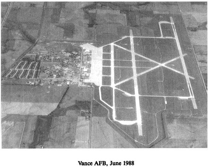 Historic Aerial Photo of Vance Air Force Base 1988