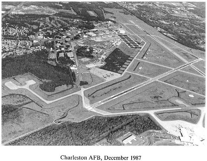 Historic Aerial Photo of Charleston Air Force Base 1987