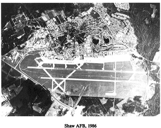 Historic Aerial Photo of Shaw Air Force Base 1986
