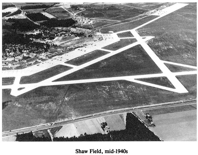 Historic Aerial Photo of Shaw Field mid-1940s