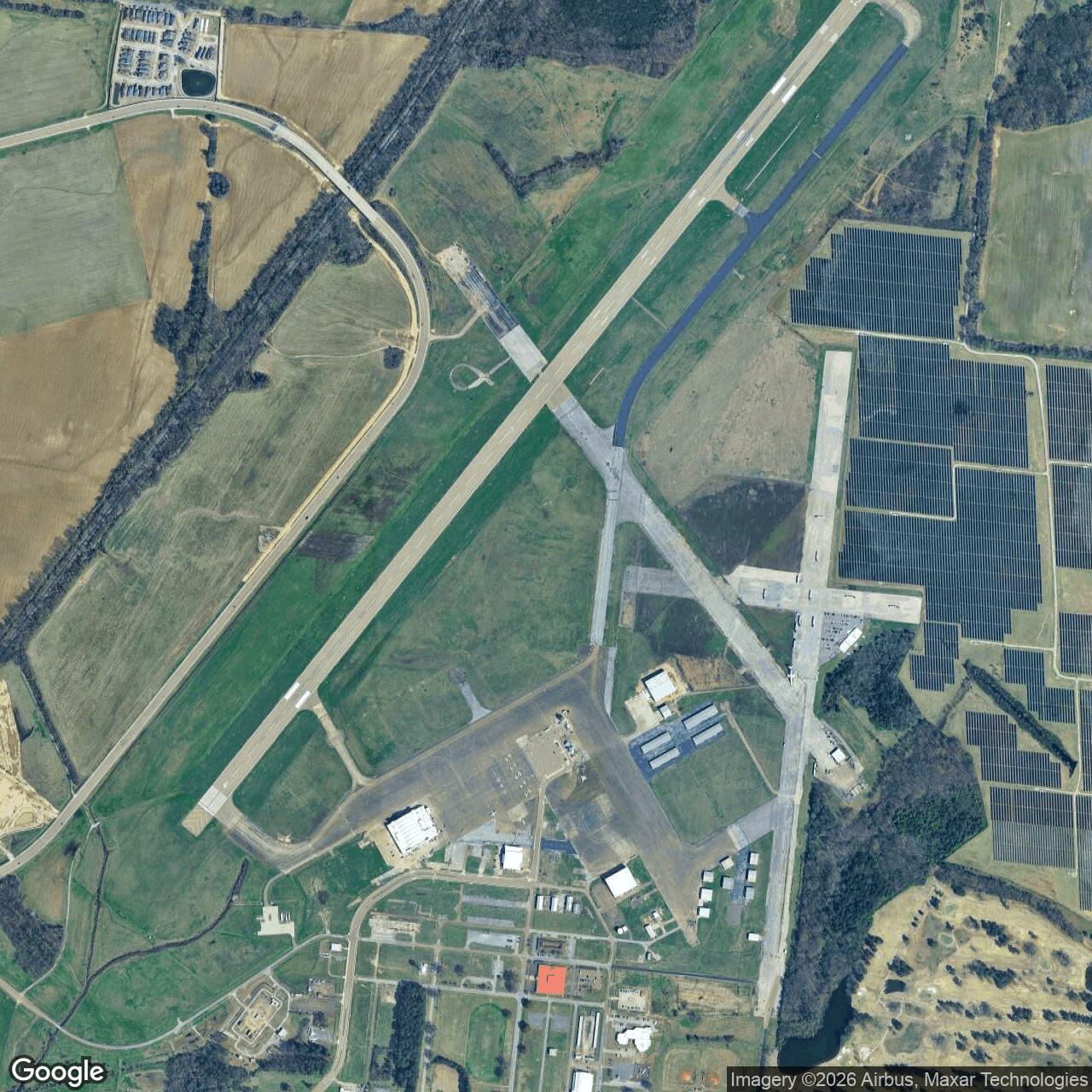 Current Google Satellite Image of Millington Air Force Base, Tennessee