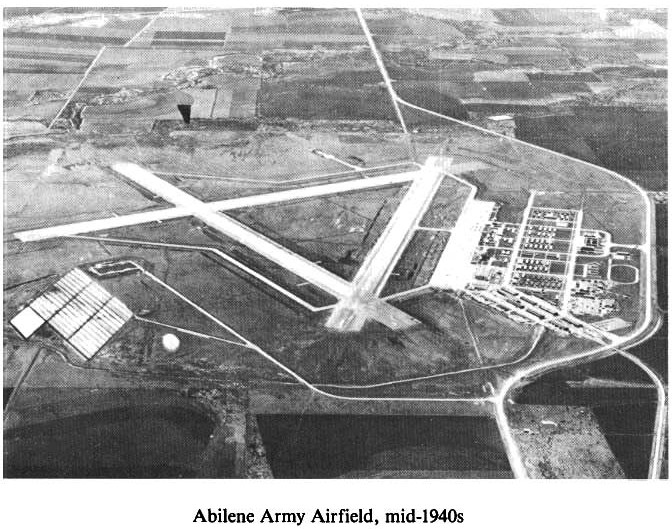 Historic Aerial Photo of Abilene Army Air Field mid-1940s