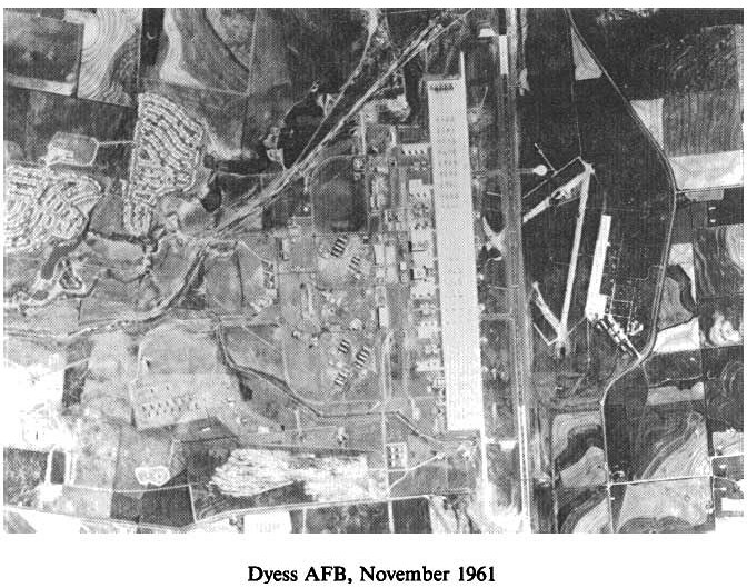 Historic Aerial Photo of Dyess Air Force Base 1961