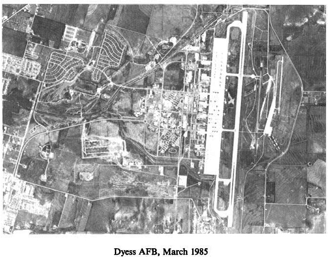 Historic Aerial Photo of Dyess Air Force Base 1985