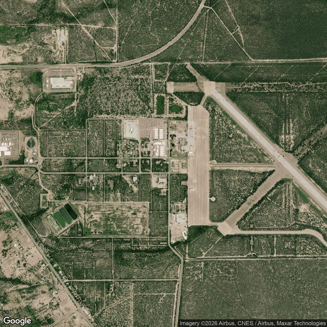 Current Google Satellite Image of Eagle Pass Air Force Station, Texas