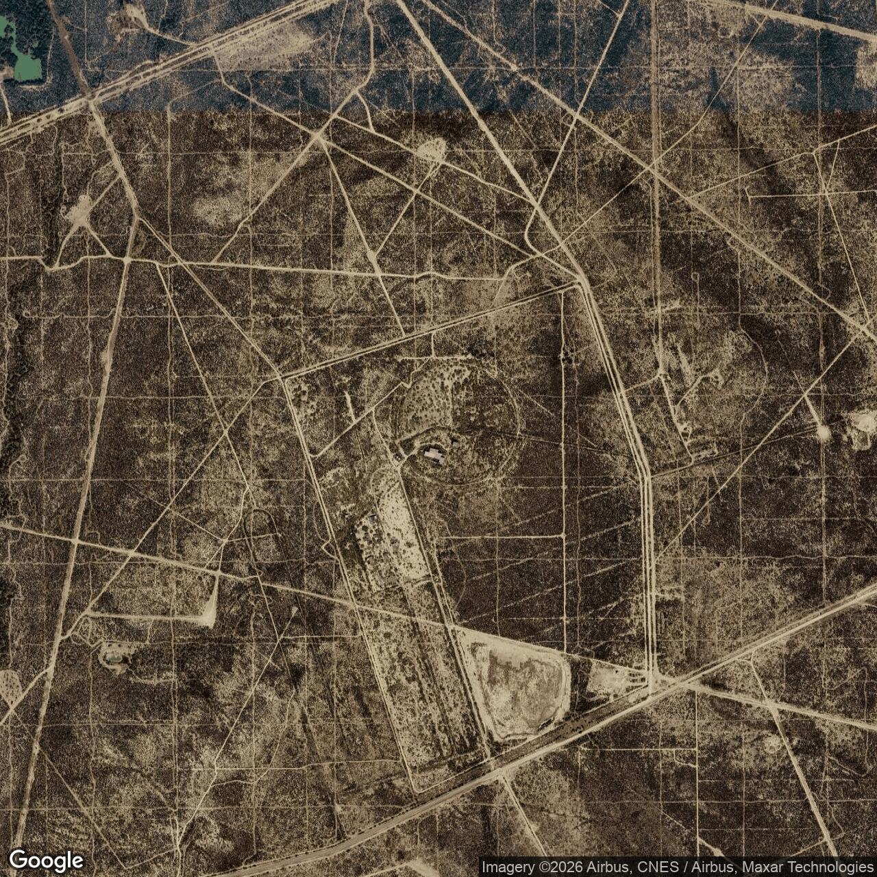 Current Google Satellite Image of Laredo Air Force Station, Texas