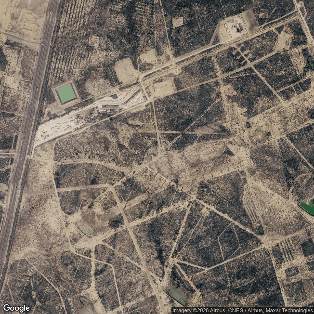 Current Google Satellite Image of Laredo Gap Filler Annex, Webb Texas
