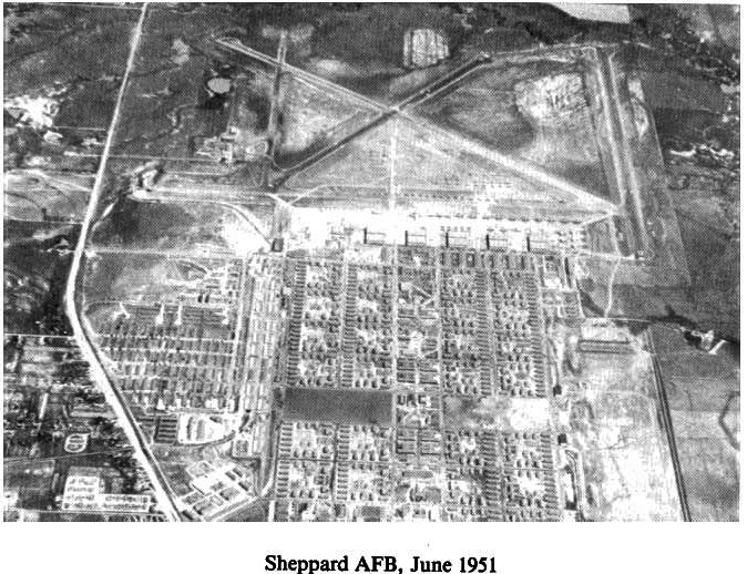 Historic Aerial Photo of Sheppard Air Force Base 1951
