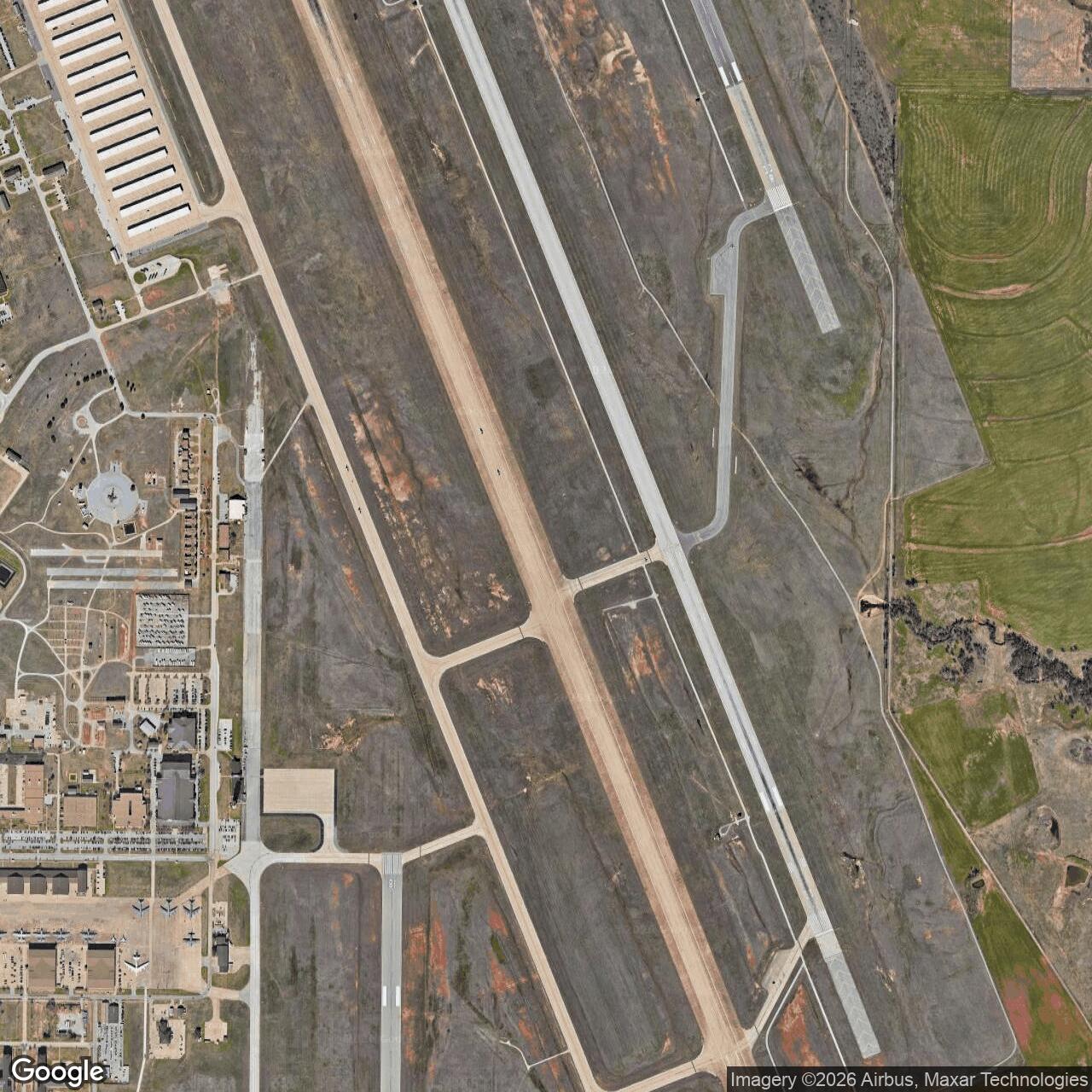 Current Google Satellite Image of Sheppard Air Force Base, Texas