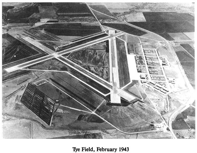 Historic Aerial Photo of Tye Field 1943