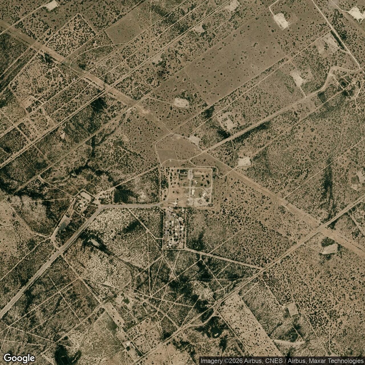 Current Google Satellite Image of Zapata Air Force Station, Texas