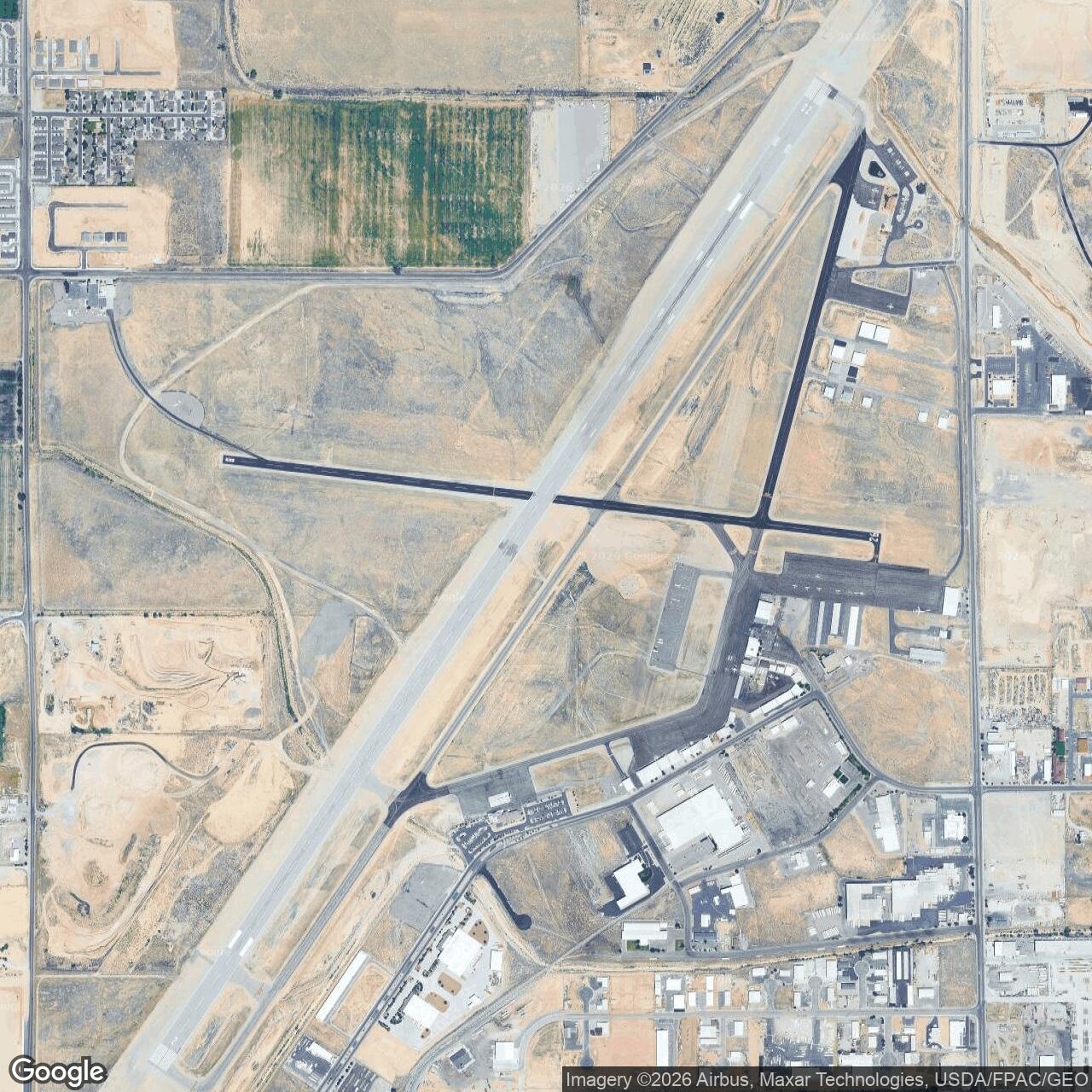 Current Google Satellite Image of Cedar City Army Air Field, Utah