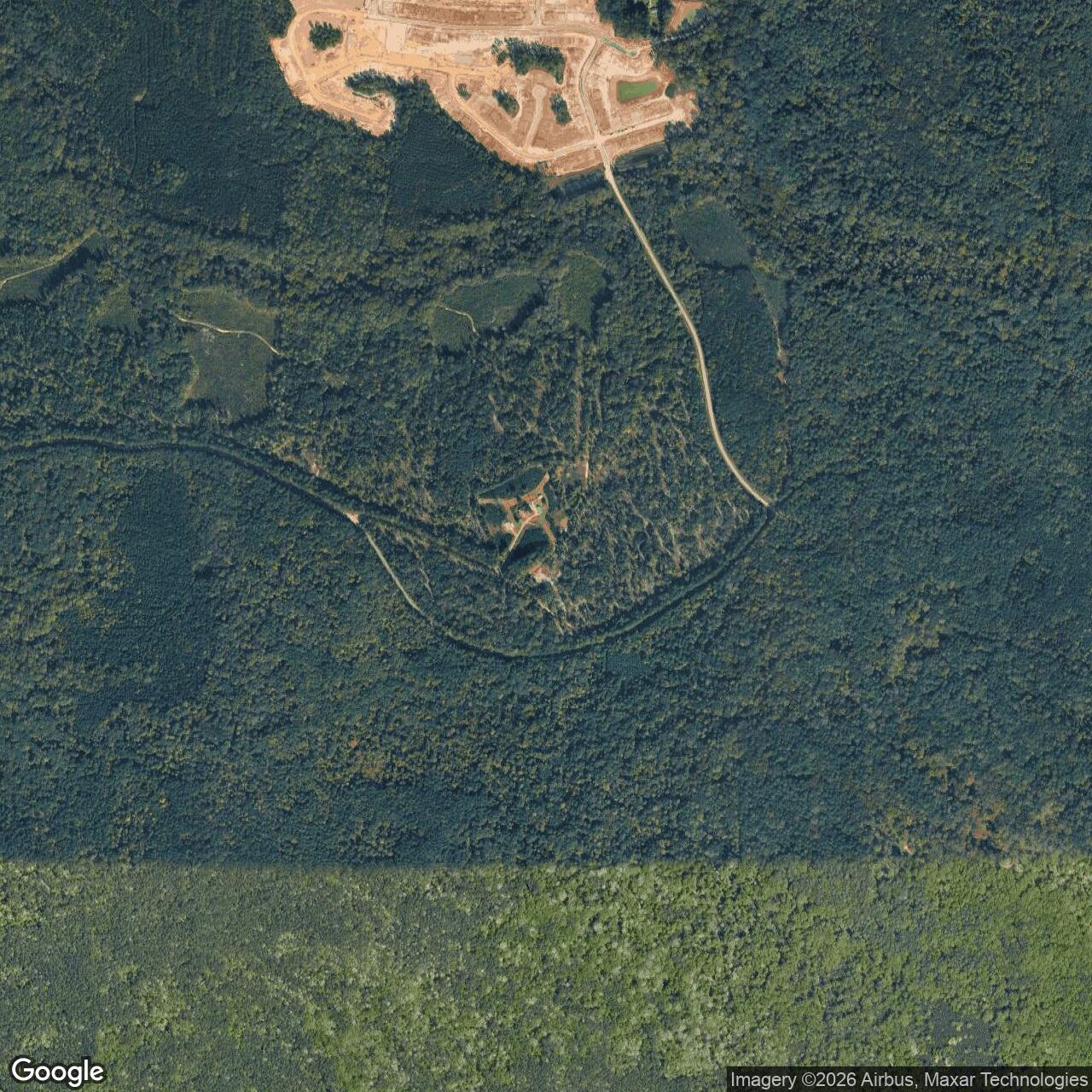 Current Google Satellite Image of Langley BOMARC Ground-Air Transmitter Site, Virginia