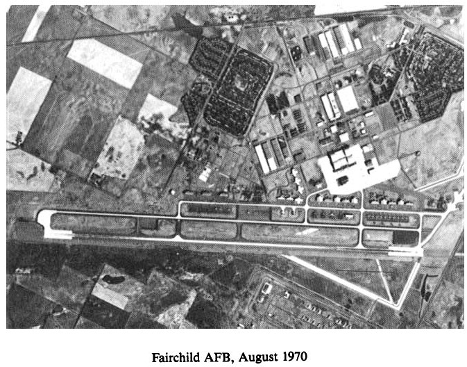 Historic Aerial Photo of Fairchild Air Force Base 1970