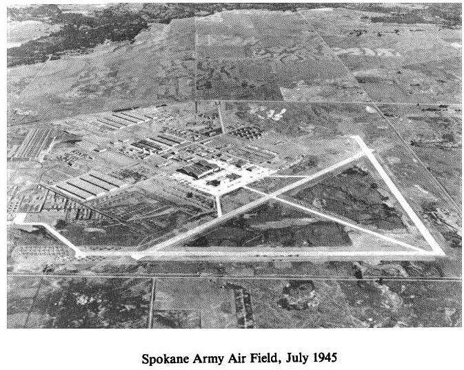 Historic Aerial Photo of Spokane Army Air Field 1945