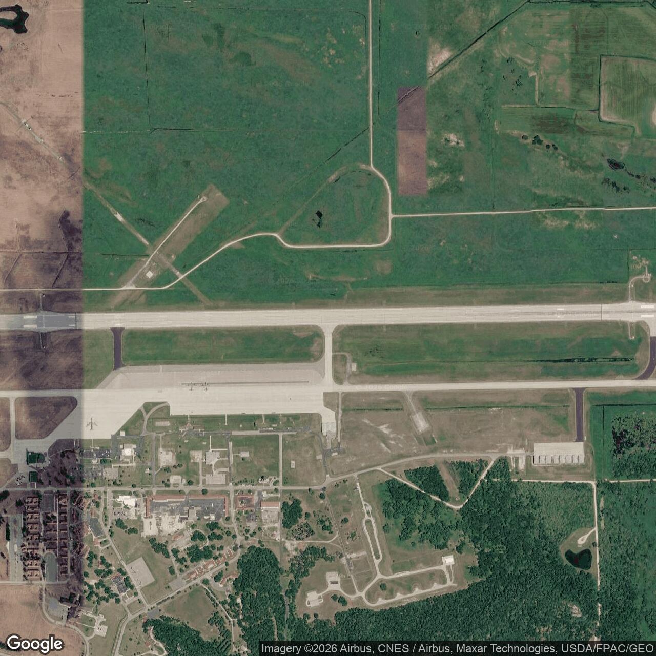 Current Google Satellite Image of Camp Williams Army Air Field, Wisconsin