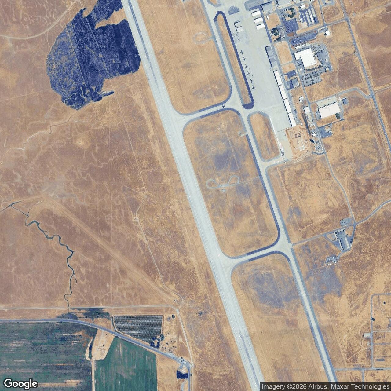 Current Google Satellite Image of Camp Beale, California
