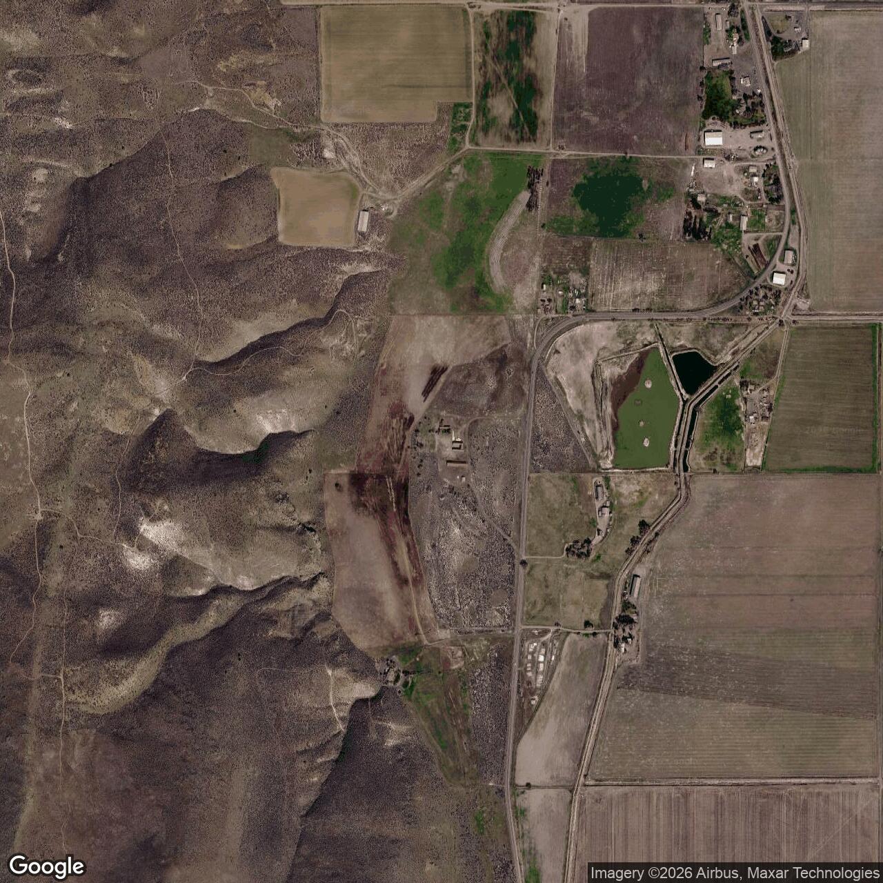 Current Google Satellite Image of Camp Tulelake / Tule Lake Branch Prisoner of War Camp, California