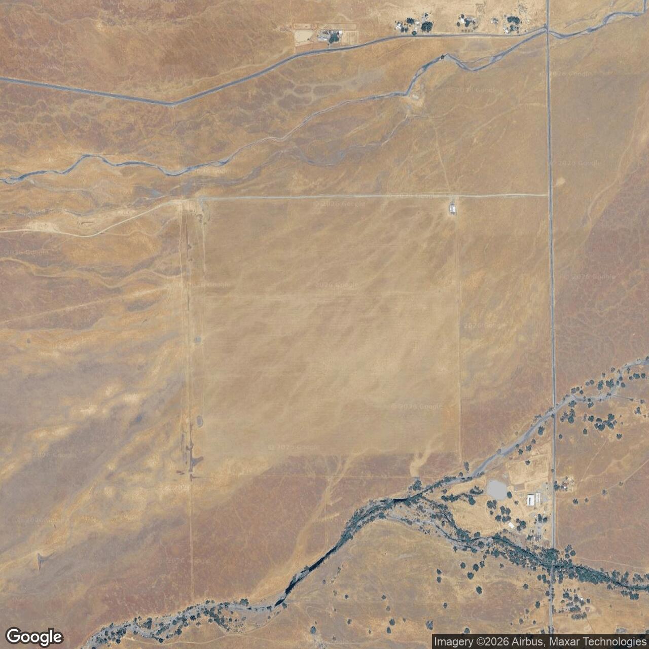 Current Google Satellite Image of Campbell Auxiliary Field / Chico Auxiliary Field No. 4, California