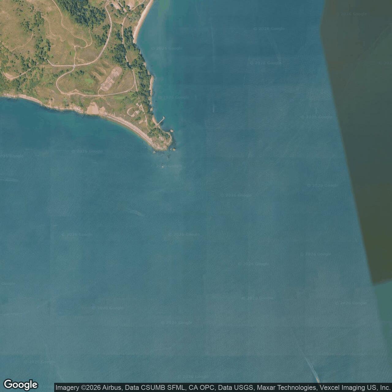Current Google Satellite Image of Fort McDowell, California