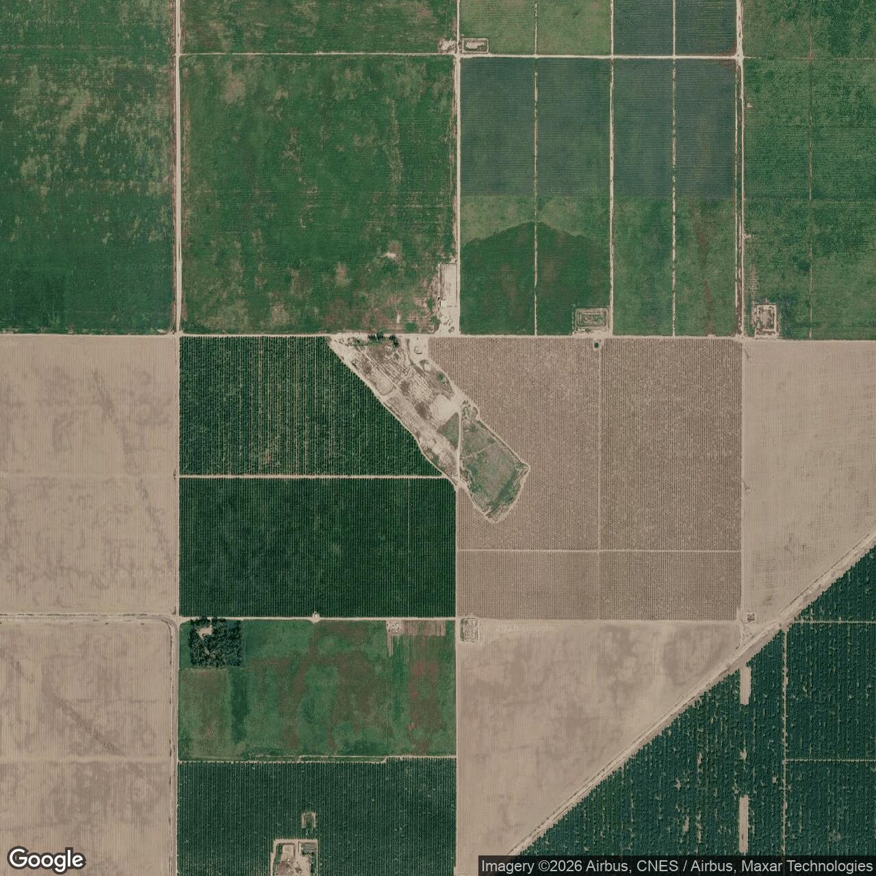 Current Google Satellite Image of Gardner Army Airfield, California