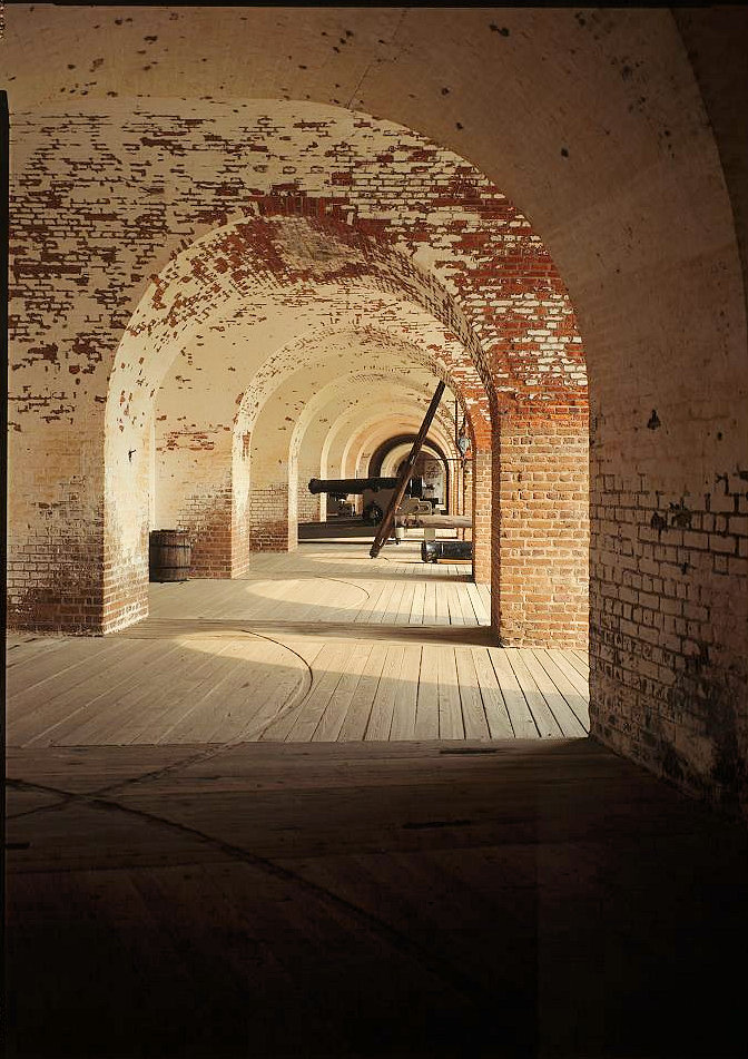 Interior View of the Northeast Gun Gallery Looking Northeast to Southeast